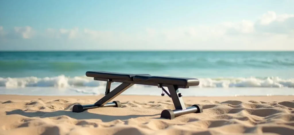 Banc de musculation plage