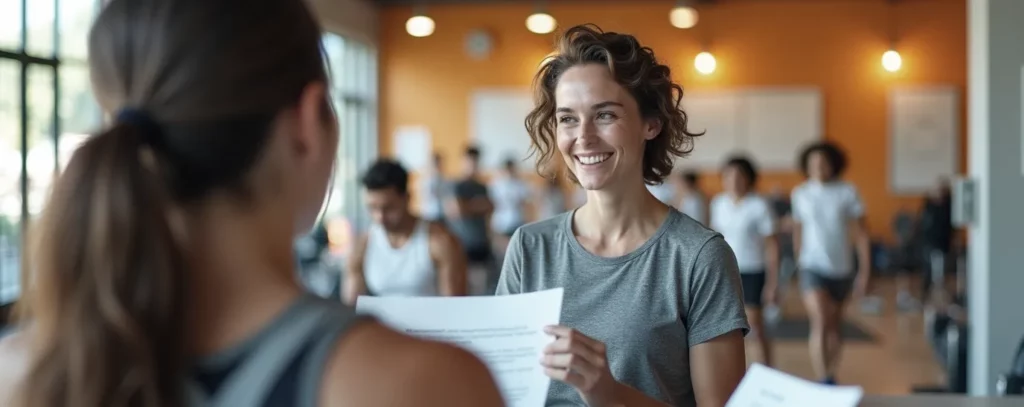 Première inscription en salle de sport